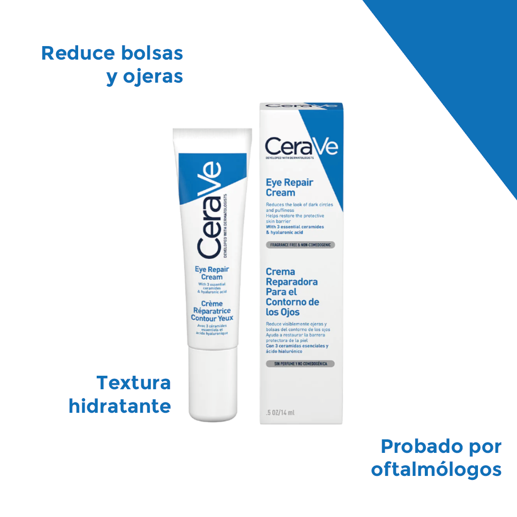 Foto 6 pulgar | Kit Hidratación Y Antiojeras Cerave: Loción Facial Fps30 + Crema Contorno De Ojos Para Piel Suave Y Radiante
