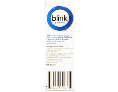 Foto 4 | Gotas Lubricantes Para Ojos Blink Geltears Para Ojos Secos, 10 Ml X 3 - Venta Internacional.