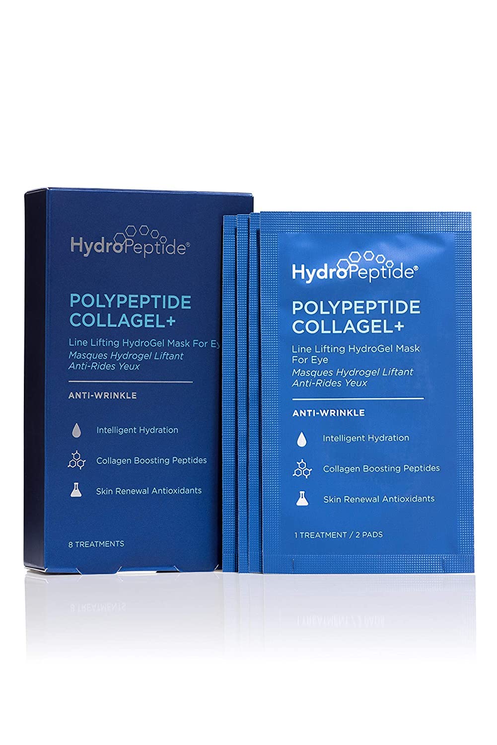 Foto 1 | Máscaras Para Ojos Hydropeptide Polipéptido Collagel 8 Tratamientos - Venta Internacional.