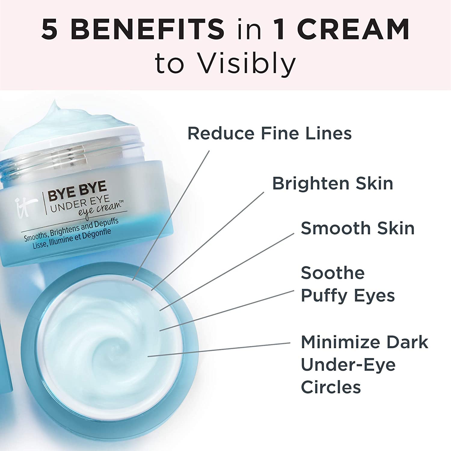 Foto 6 pulgar | Crema Para Ojos It Cosmetics Bye Bye Under Eye Con Ácido Hialurónico - Venta Internacional.