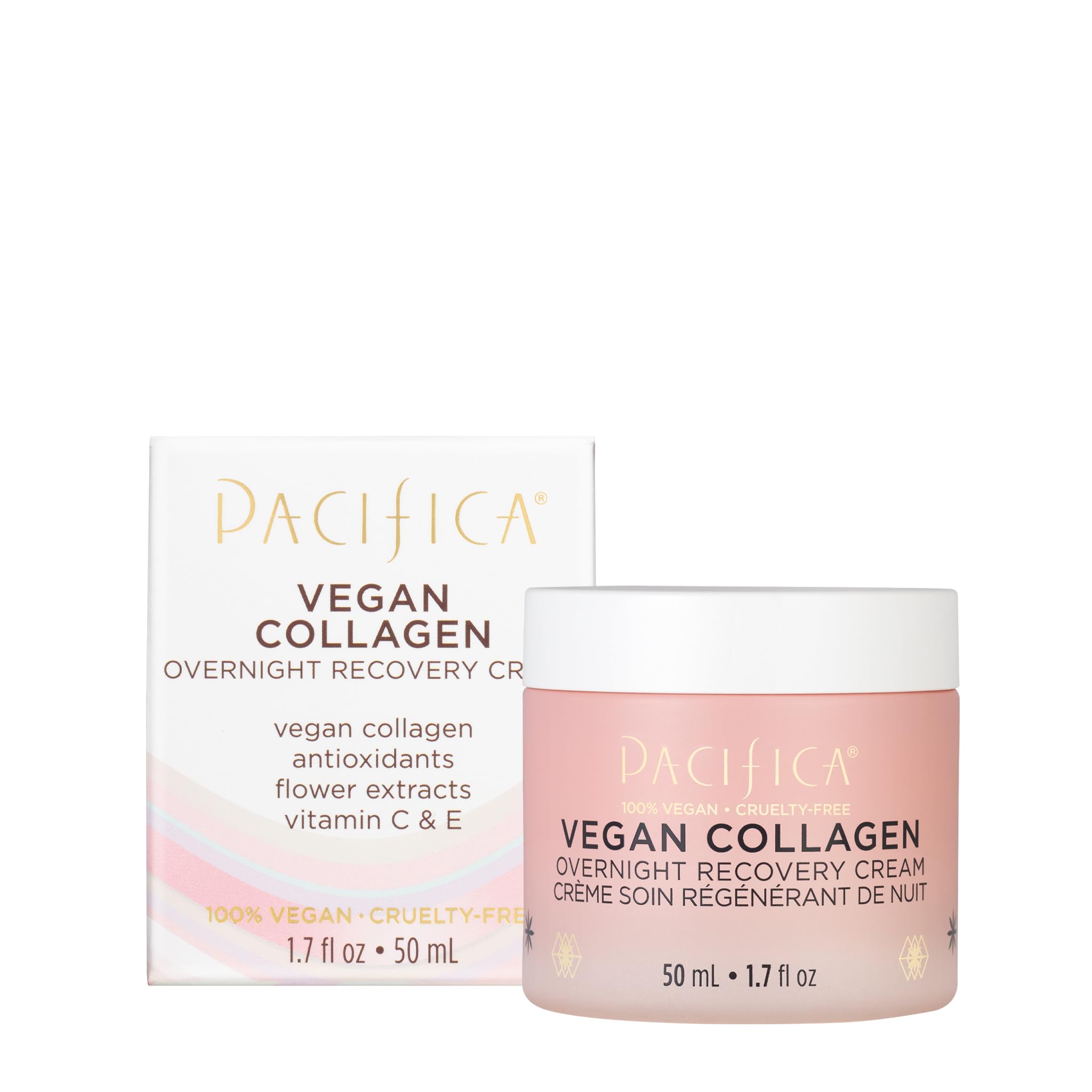Foto 2 pulgar | Crema De Recuperación Nocturna Pacifica Vegan Collagen 50 Ml - Venta Internacional.