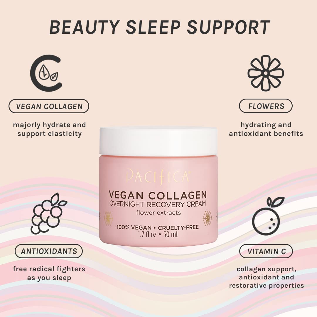 Foto 3 pulgar | Crema De Recuperación Nocturna Pacifica Vegan Collagen 50 Ml - Venta Internacional.