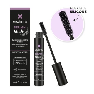 Foto 1 | Sesderma Seslash Black Mascara Regeneradora Para Pestañas Agrega Volumen Y Fuerza 5 Ml