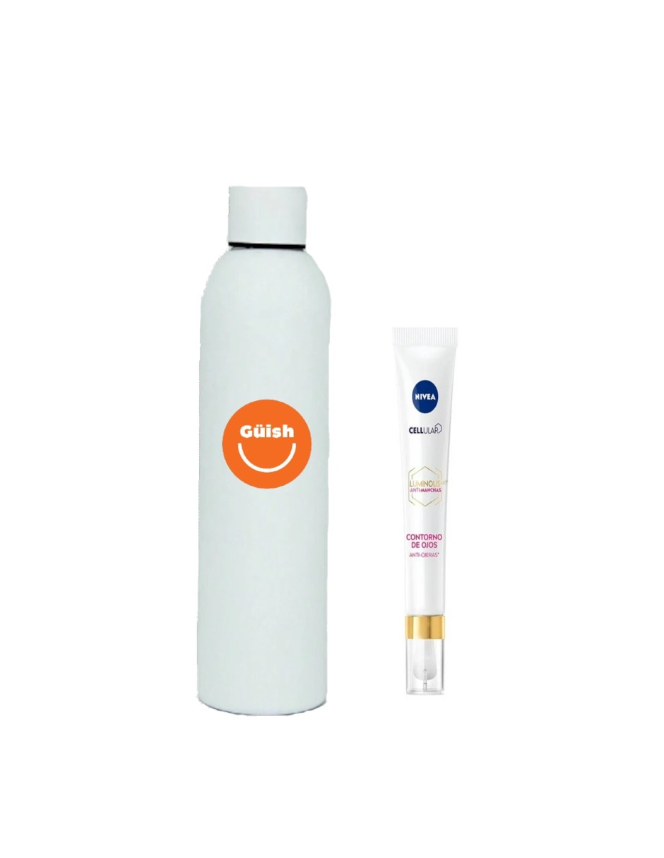 Contorno De Ojos Nivea Luminous Ácido Hialurónico + Termo Güish Gratis |