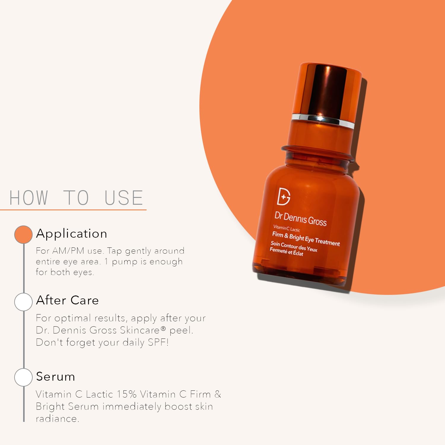 Foto 5 | Tratamiento Ocular Dr. Dennis Gross Vitamin C Lactic Firm & Bright - Venta Internacional.