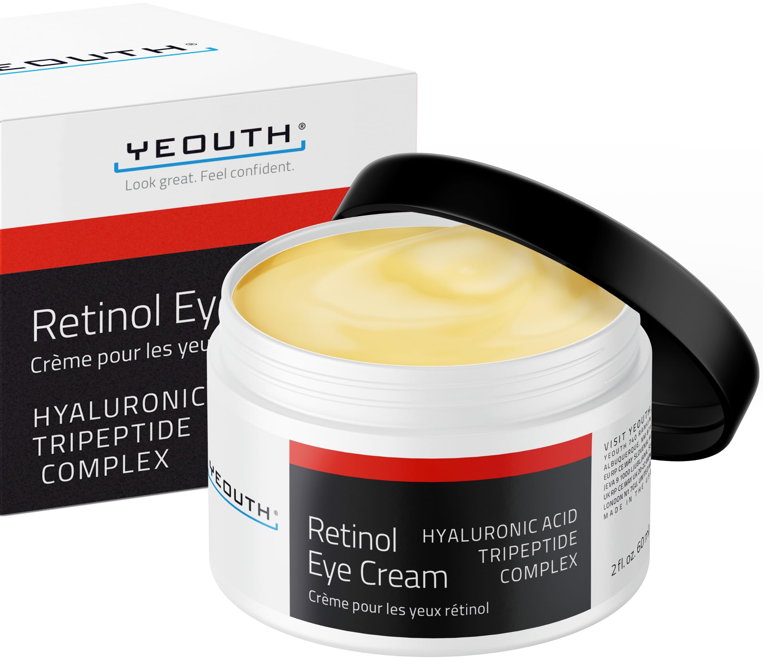 Foto 2 pulgar | Crema Reafirmante Con Retinol Yeouth Para Hinchazón Y Bolsas, 60 Ml - Venta Internacional.