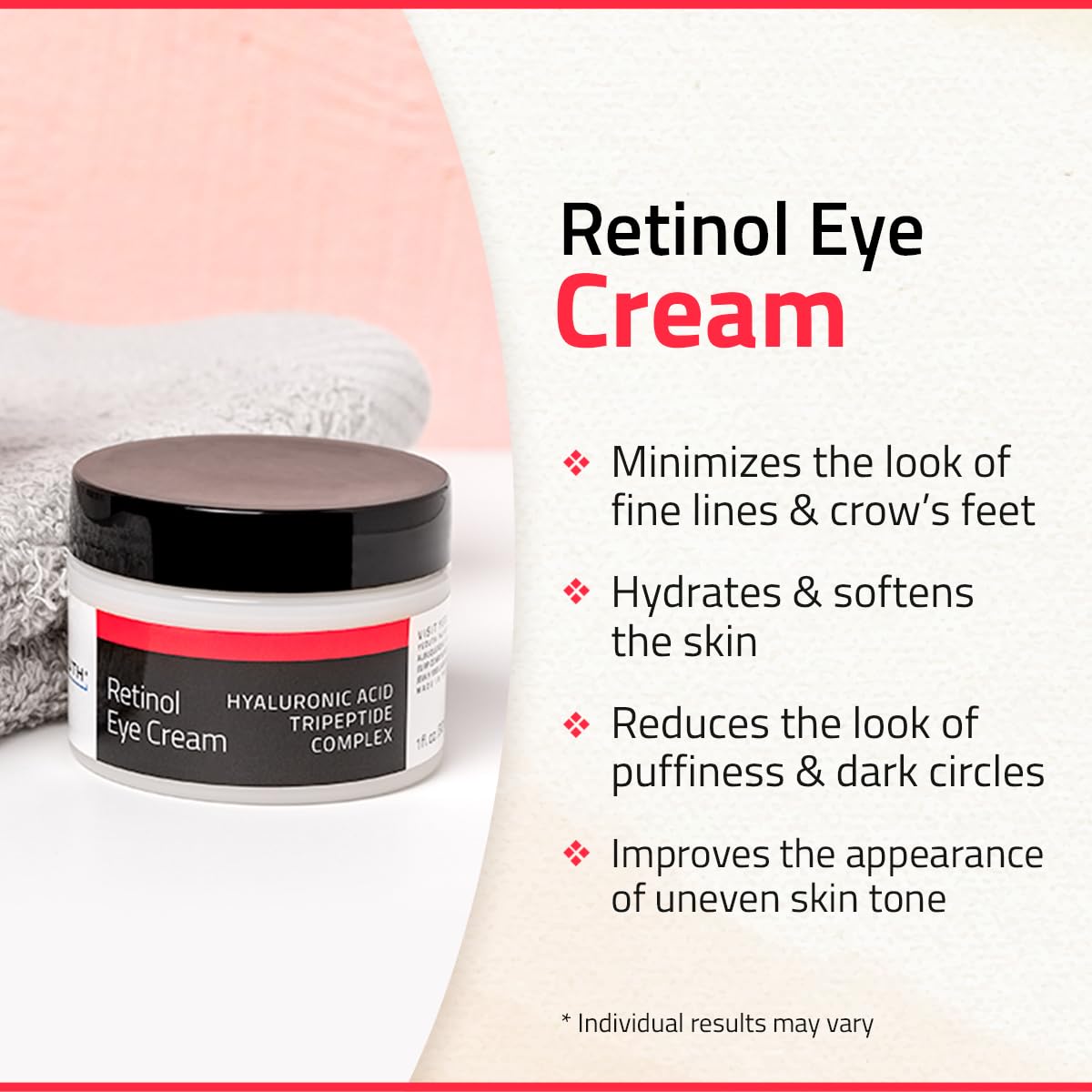 Foto 4 pulgar | Crema Reafirmante Con Retinol Yeouth Para Hinchazón Y Bolsas, 60 Ml - Venta Internacional.