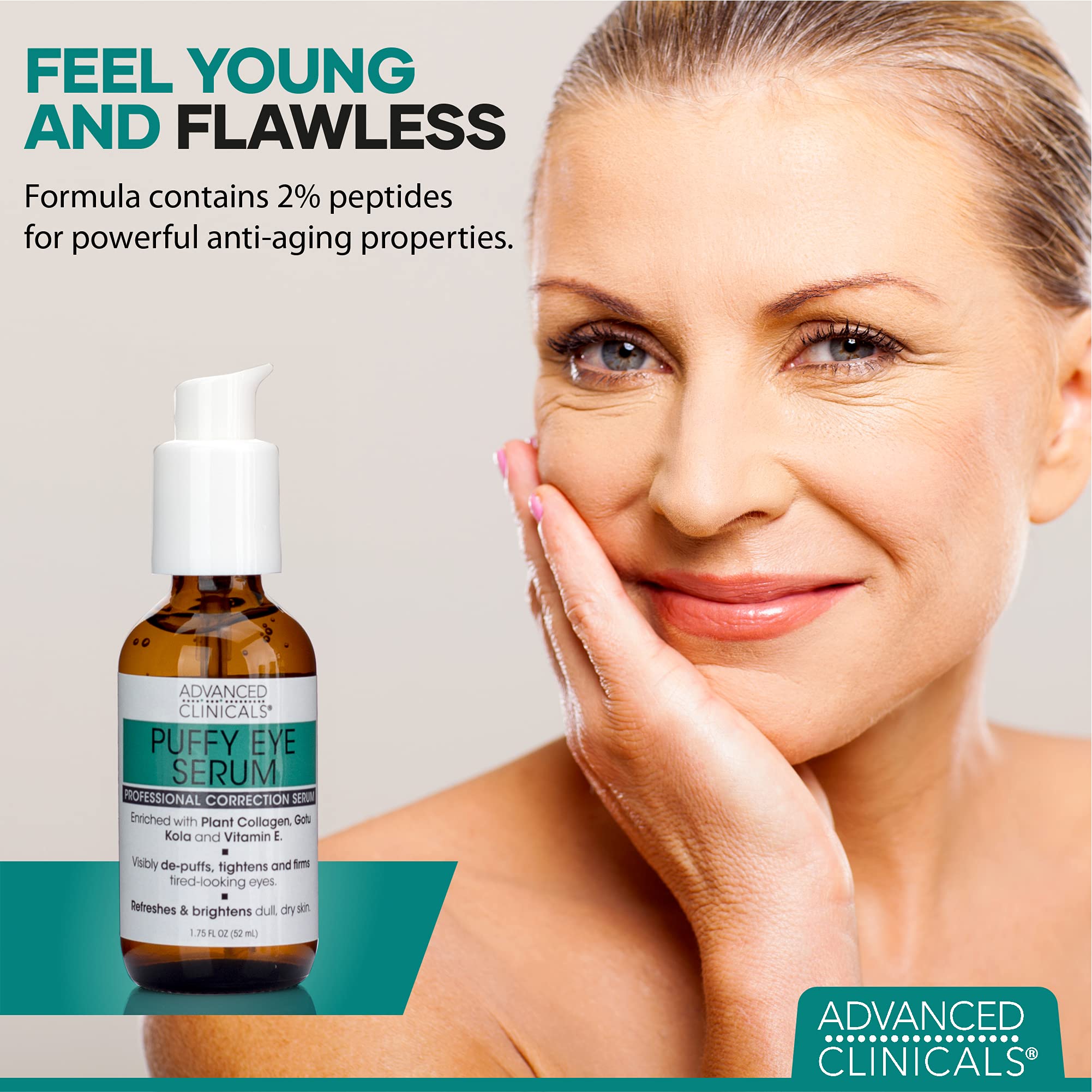 Foto 2 | Sérum Antiedad Para Debajo De Los Ojos De Advanced Clinicals, 50 Ml - Venta Internacional.