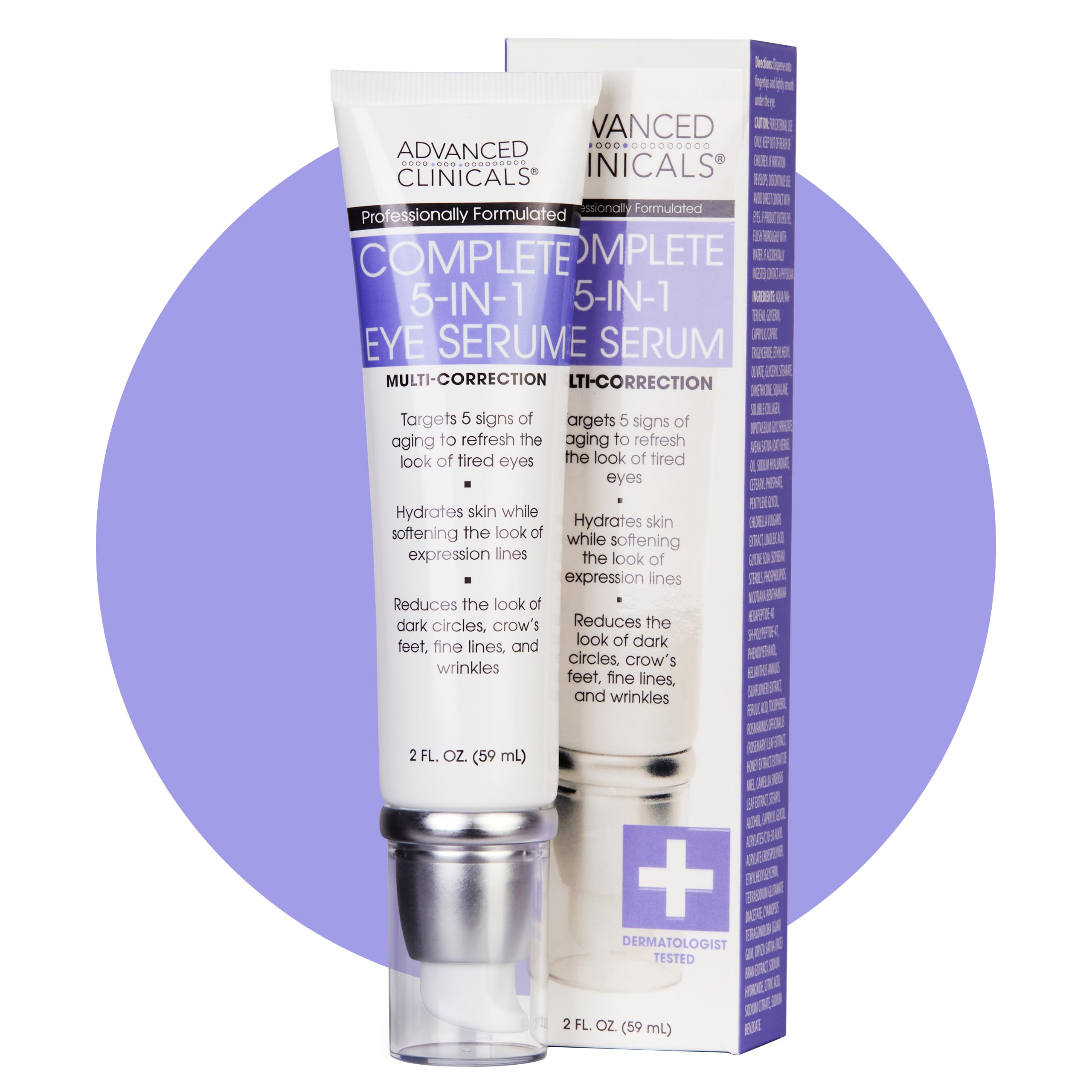 Foto 2 pulgar | Sérum Para Ojos Advanced Clinicals 5 En 1 Antienvejecimiento, 60 Ml - Venta Internacional.