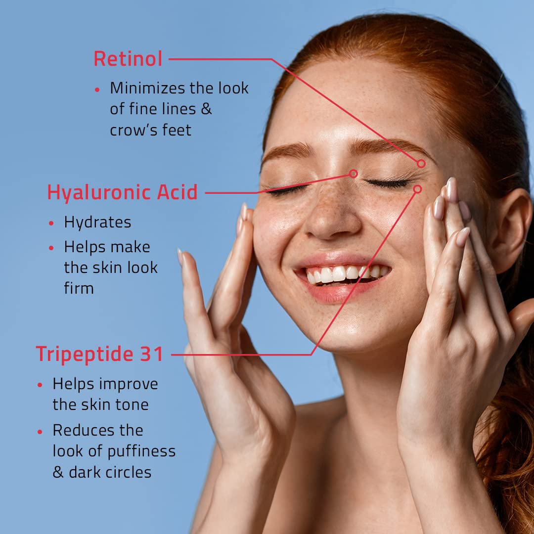 Foto 6 pulgar | Crema De Ojos Yeouth Retinol Con Ácido Hialurónico 30 Ml Para Ojeras - Venta Internacional.