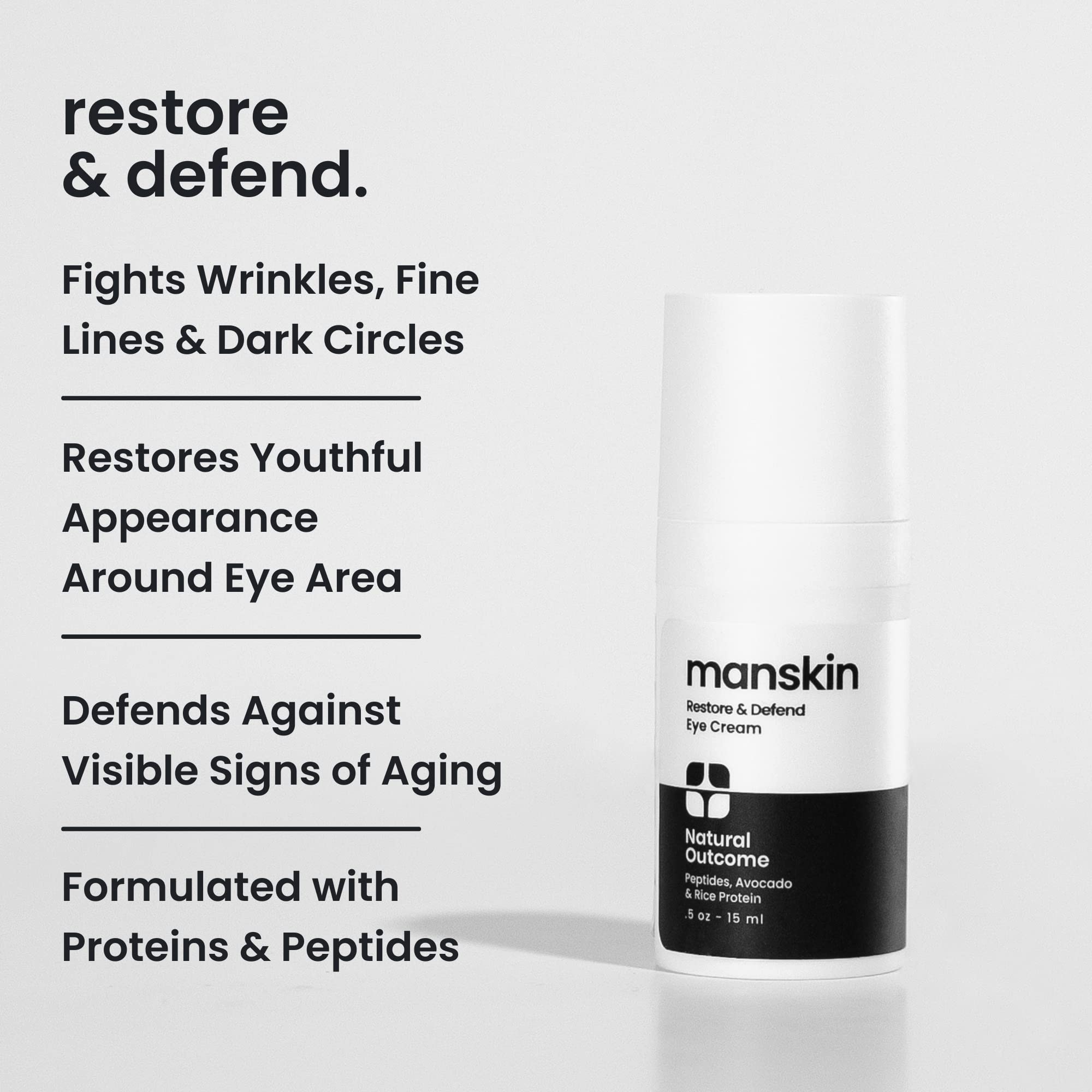 Foto 3 pulgar | Crema De Ojos Natural Outcome Man Skin Restore & Defend Antienvejecimiento - Venta Internacional.