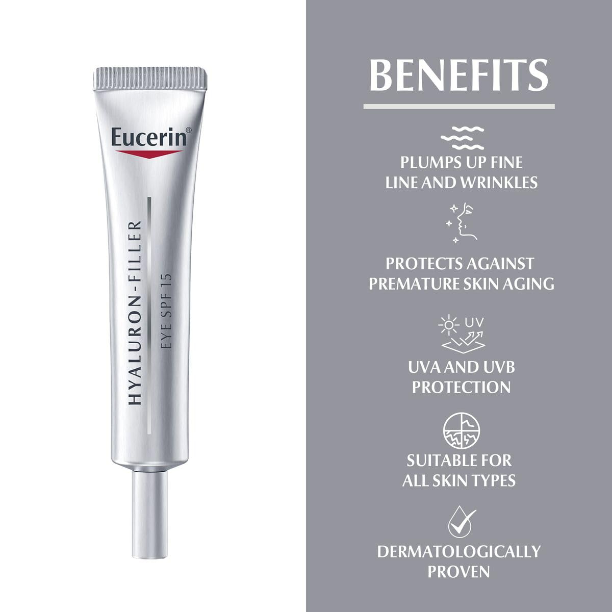 Foto 4 pulgar | Tratamiento Para Ojos Eucerin Anti-age Hyaluron Filler 15 Ml - Venta Internacional.