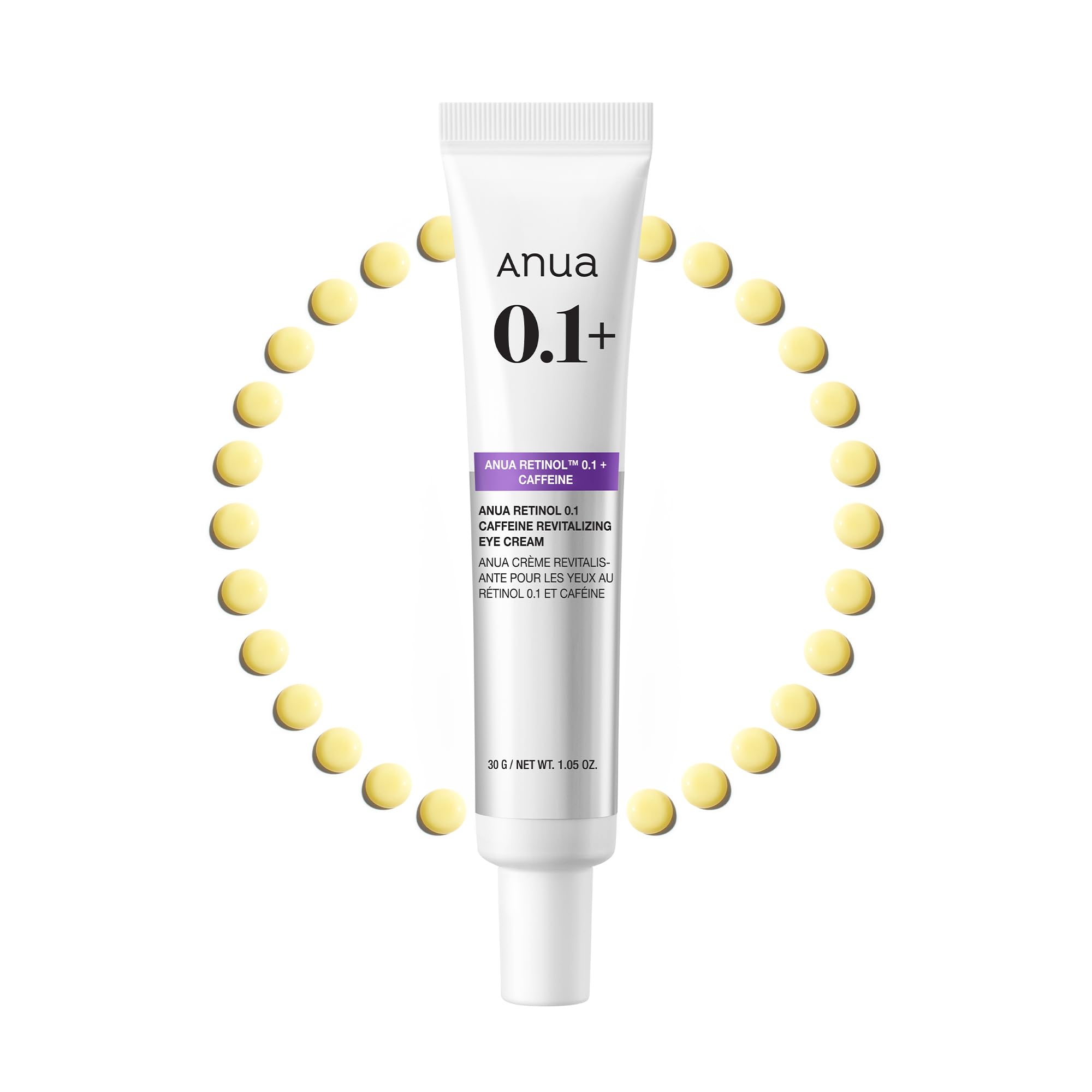 Crema De Ojos Anua Retinol 0.1 Cafeína Revitalizante 30ml - Venta Internacional. $981