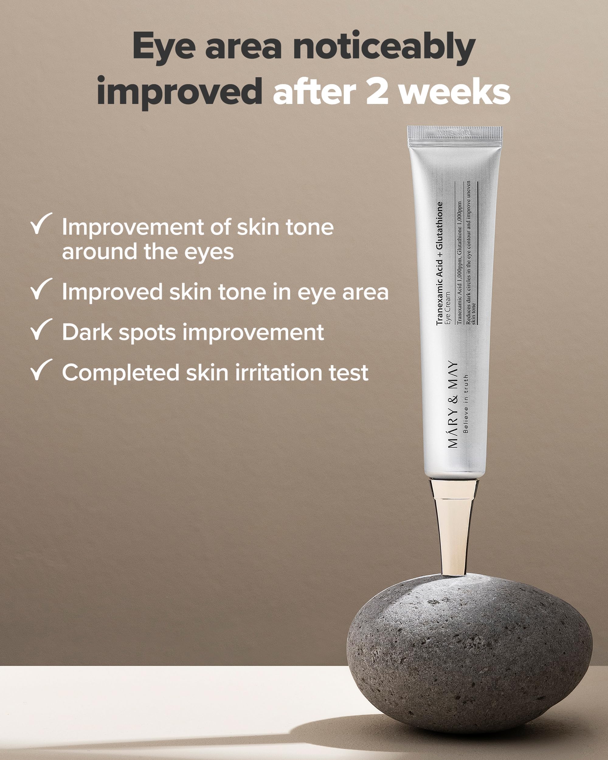 Foto 4 pulgar | Crema Para Ojos Mary&may Ácido Tranexámico+glutatión 30 Ml - Venta Internacional.