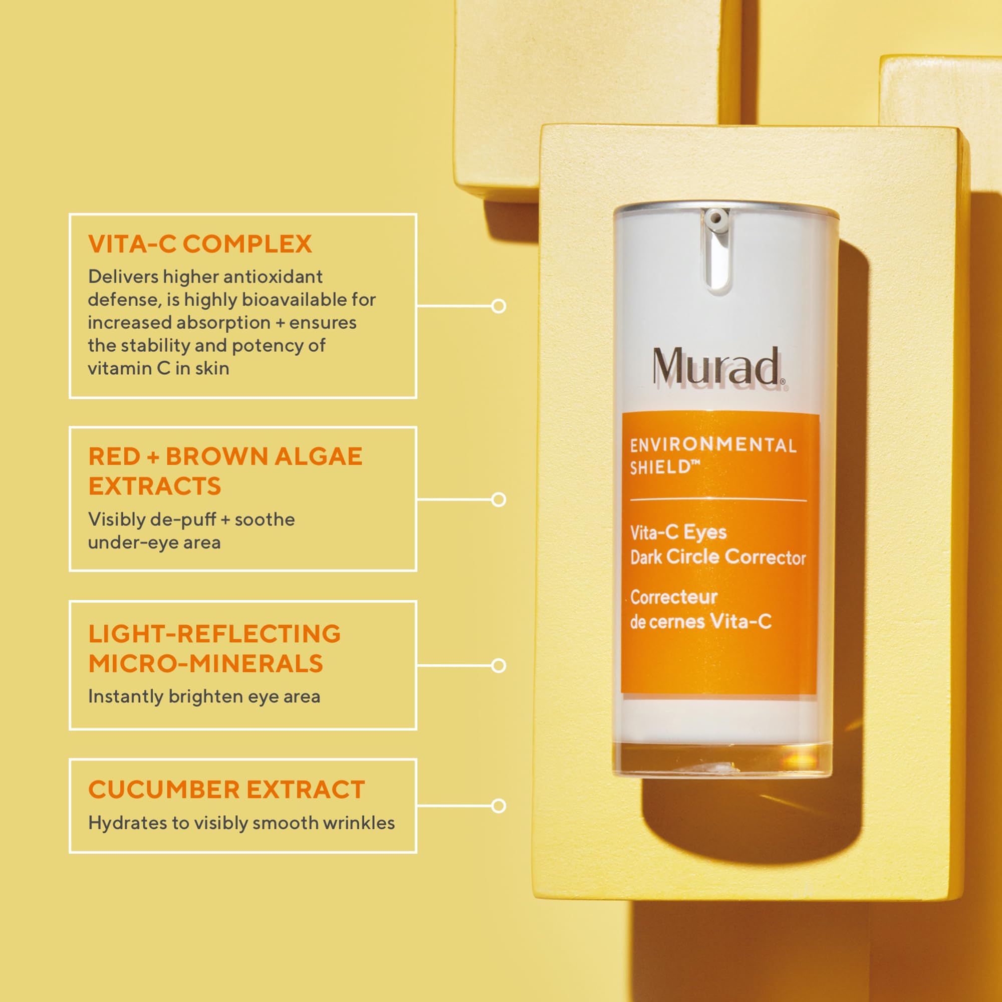 Foto 6 pulgar | Sérum Corrector De Ojeras Murad Vita-c Eyes 15 Ml - Venta Internacional.