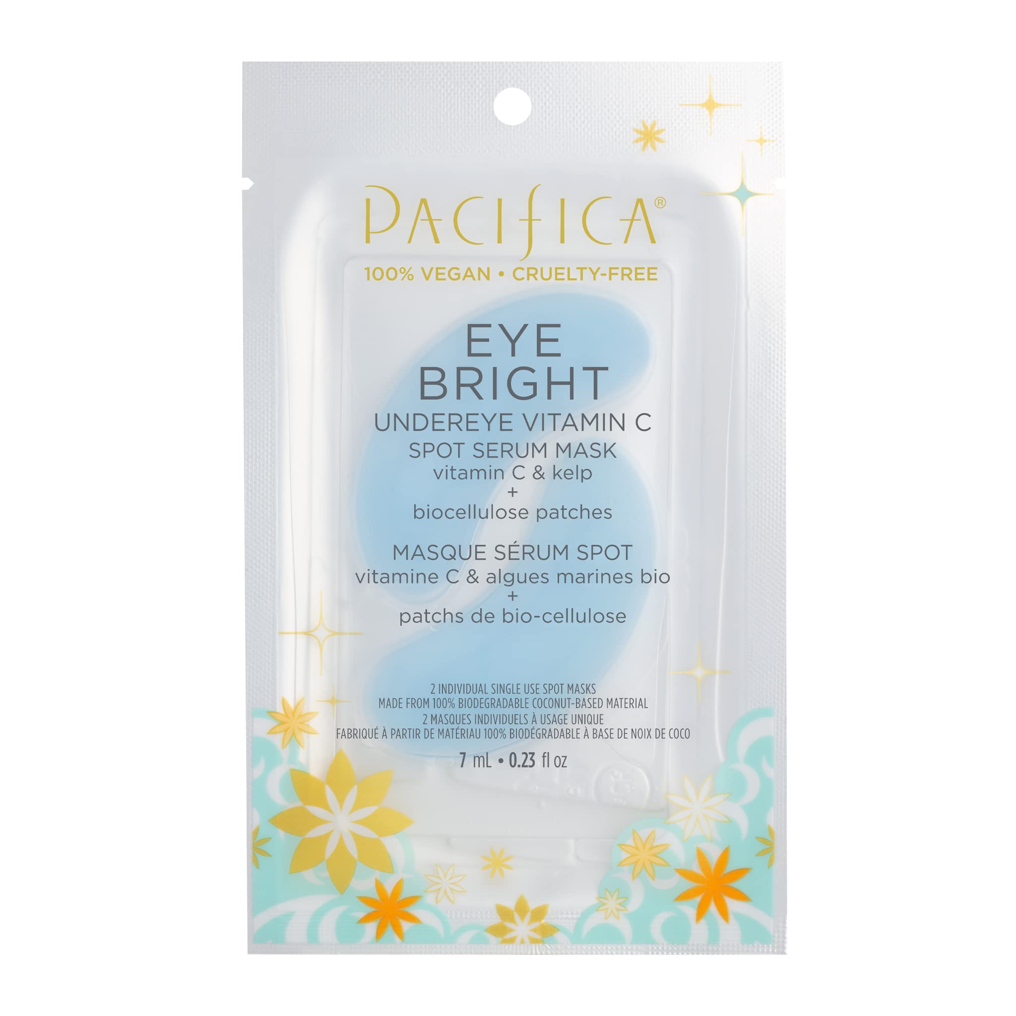 Máscara De Ojos Pacifica Beauty Bright Eye Con Vitamina C, 2 Piezas - Venta Internacional. $408