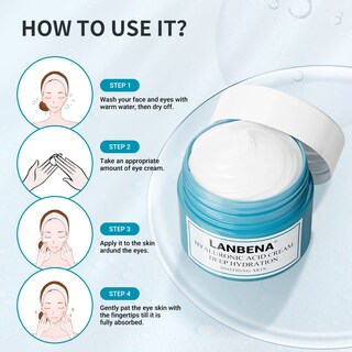 Foto 3 | Crema De Ojos Lanbena Para Arrugas, Antienvejecimiento Con Ácido Hialurónico - Venta Internacional.