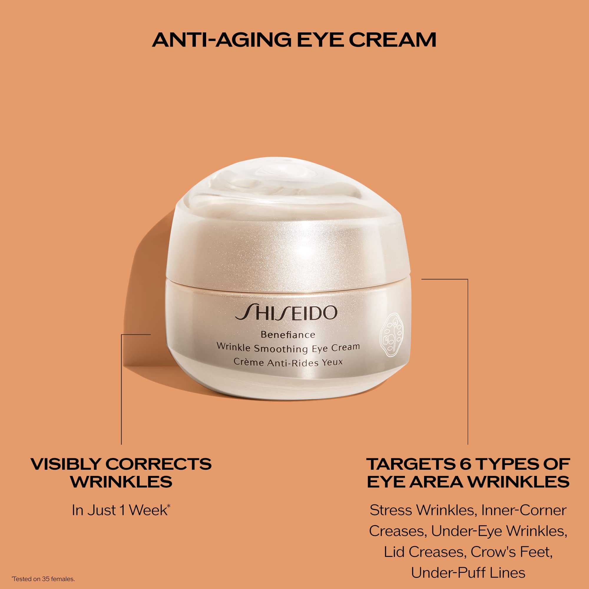 Foto 6 pulgar | Crema De Ojos Shiseido Benefiance Antiarrugas 15ml - Venta Internacional.