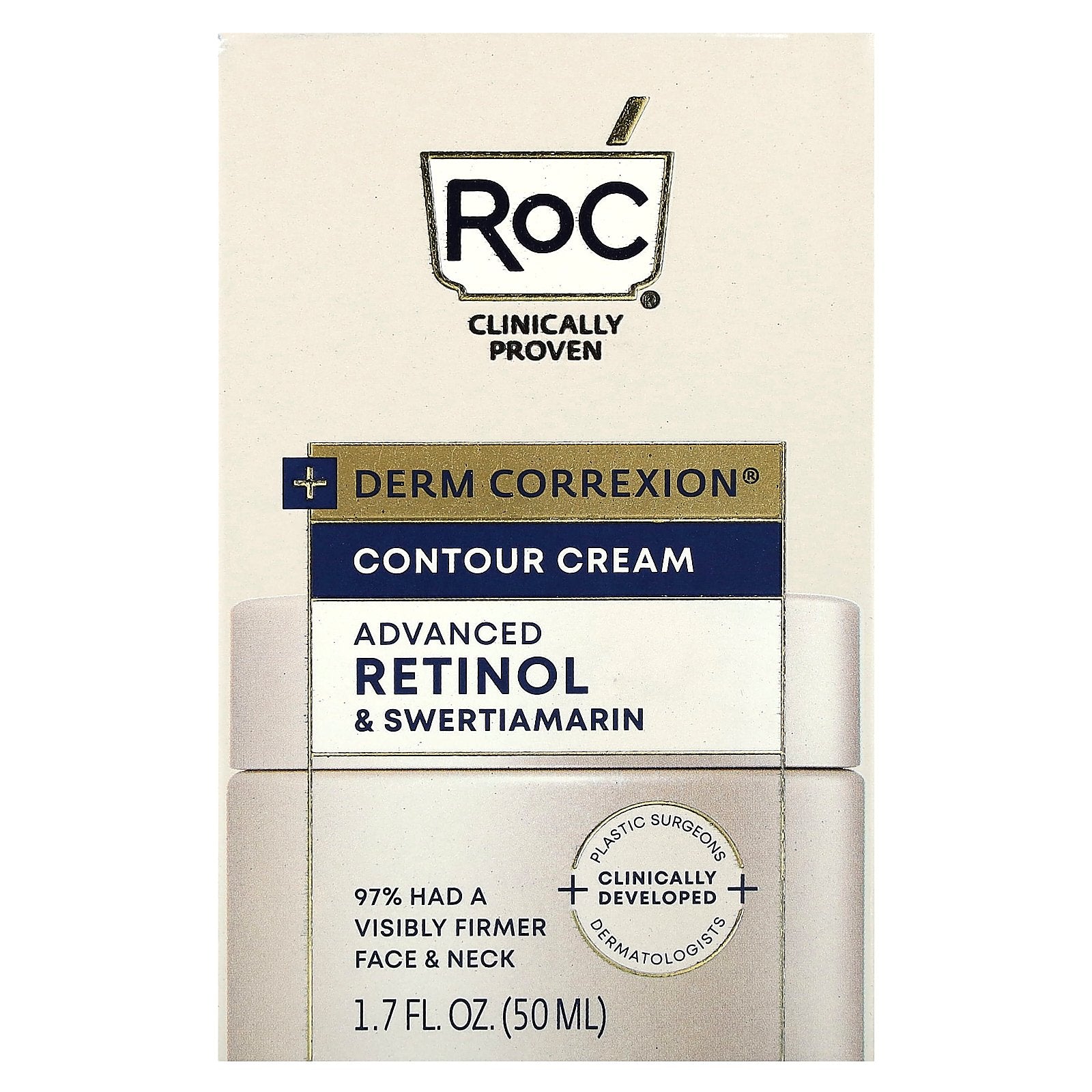 Foto 3 pulgar | Crema De Contorno Roc Derm Correxion 50 Ml - Venta Internacional.