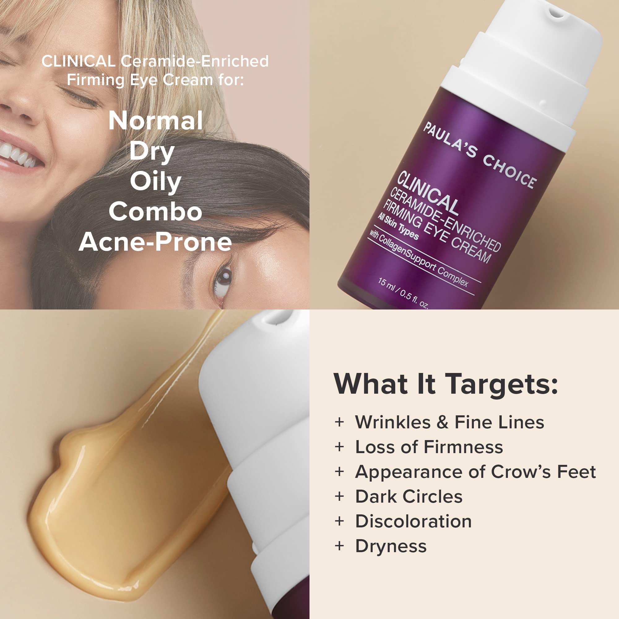 Foto 4 | Crema Para Ojos Paula's Choice Clinical Ceramide Firming Con Vitamina C - Venta Internacional.