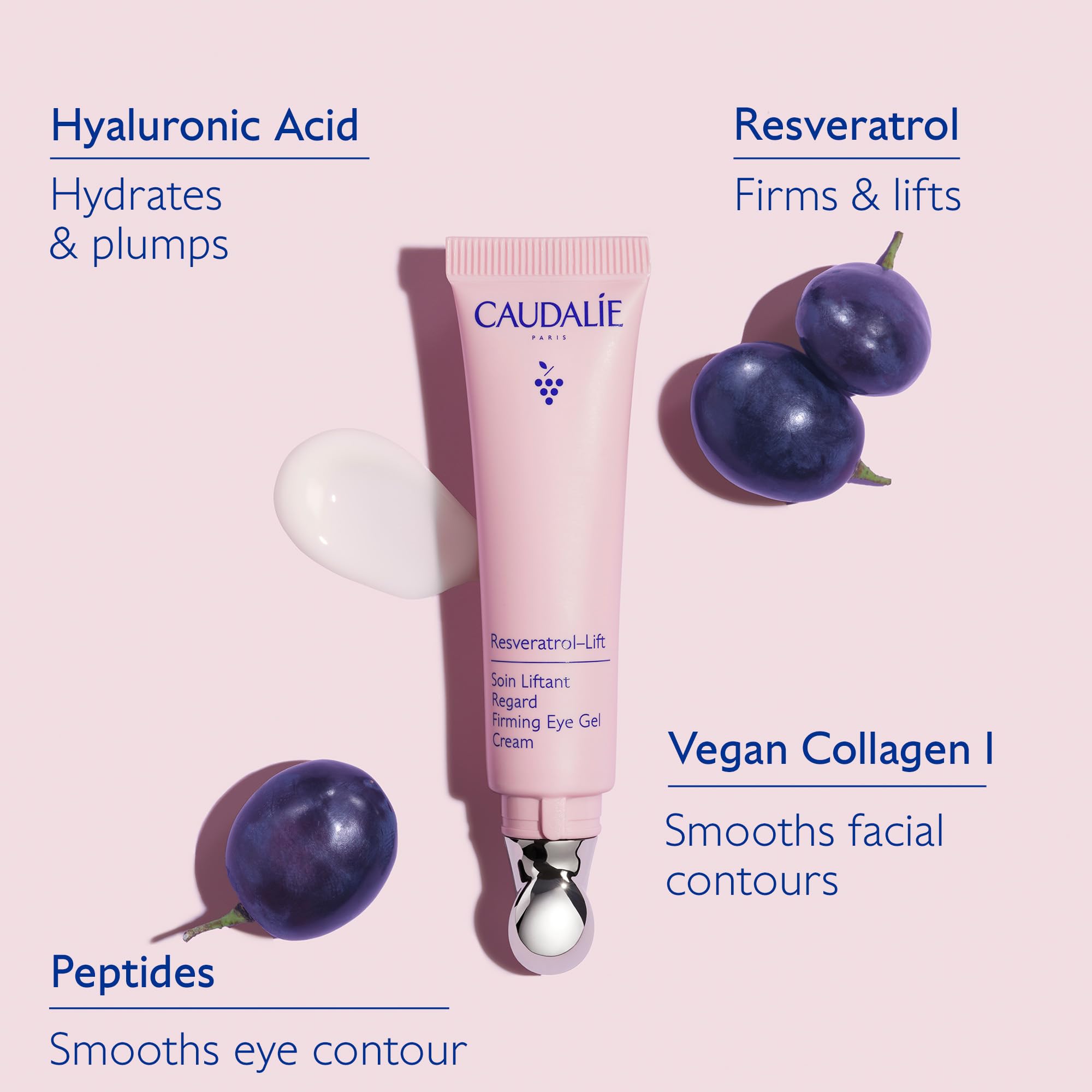 Foto 3 pulgar | Crema En Gel Para Ojos Caudalie Resveratrol-lift Reafirmante, 15 Ml - Venta Internacional.