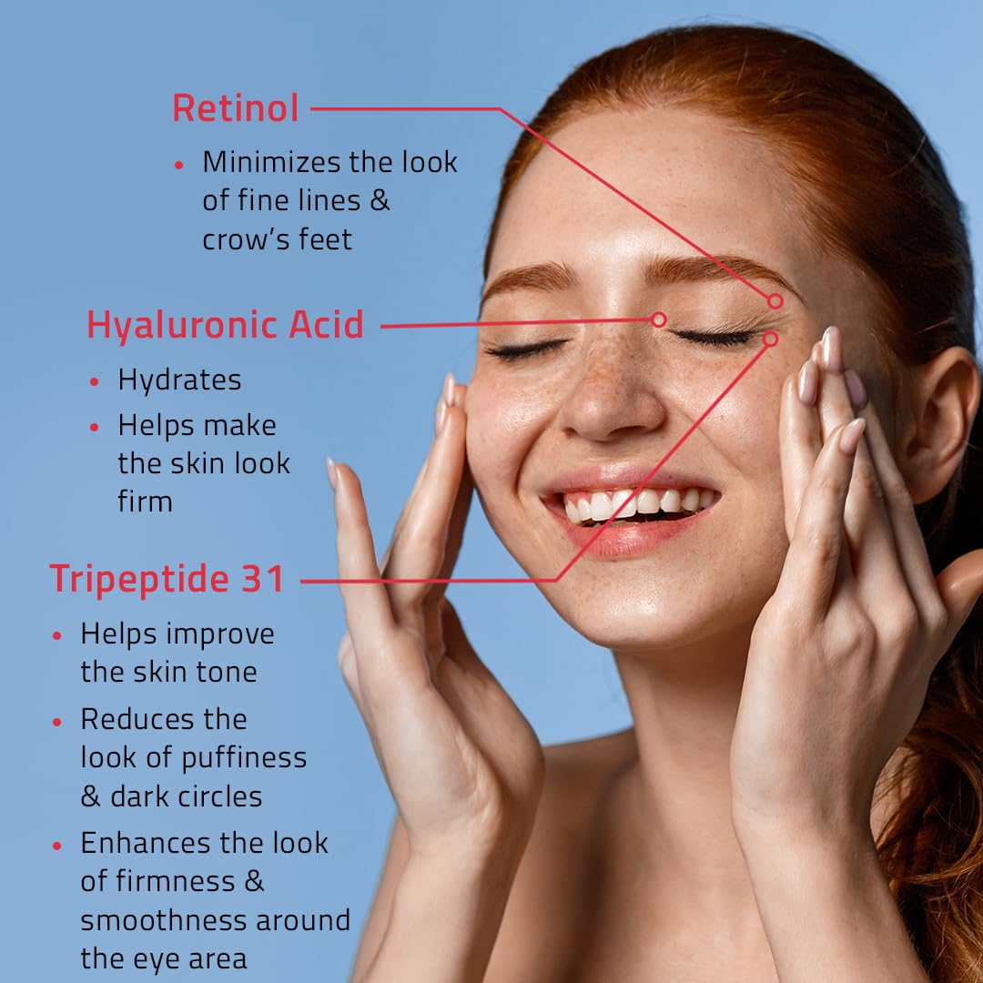 Foto 6 pulgar | Crema De Ojos Yeouth Retinol, Reafirmante Antienvejecimiento, 15 Ml, Con Ácido Hialurónico - Venta Internacional.