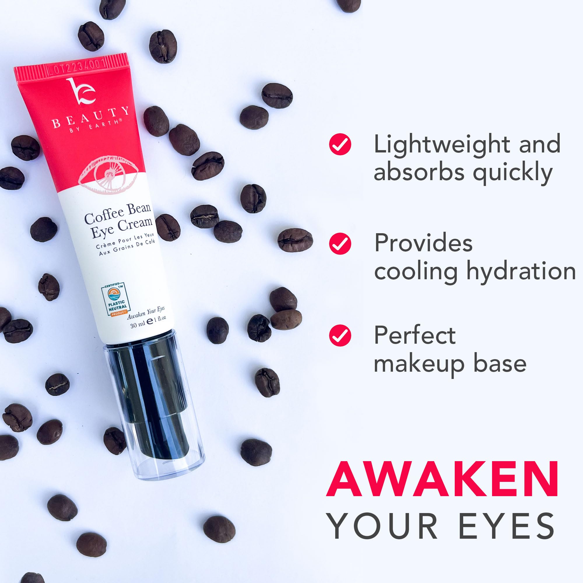 Foto 4 pulgar | Crema Para Ojos Beauty De Earth Caffeine Para Hinchazón Y Bolsas - Venta Internacional.