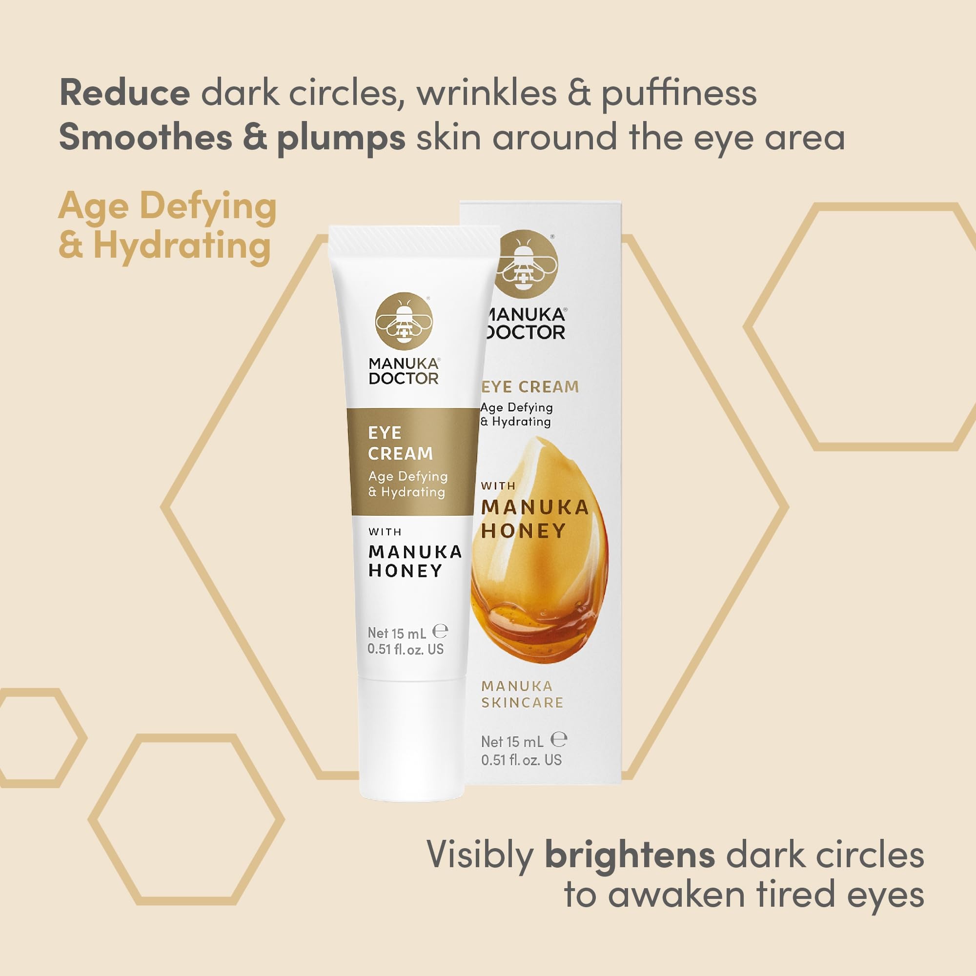 Foto 3 pulgar | Crema De Ojos Manuka Doctor Peptide Antienvejecimiento Hidratante 15 Ml - Venta Internacional.