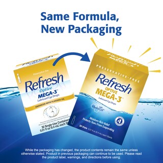 Foto 3 | Lubricante Eye Drops Refresh Optive Mega-3 0 4 Ml X30 - Venta Internacional.