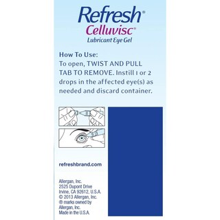 Foto 5 | Gel Lubricante Para Ojos Refresh Celluvisc 30 Ml (paquete De 2) - Venta Internacional.