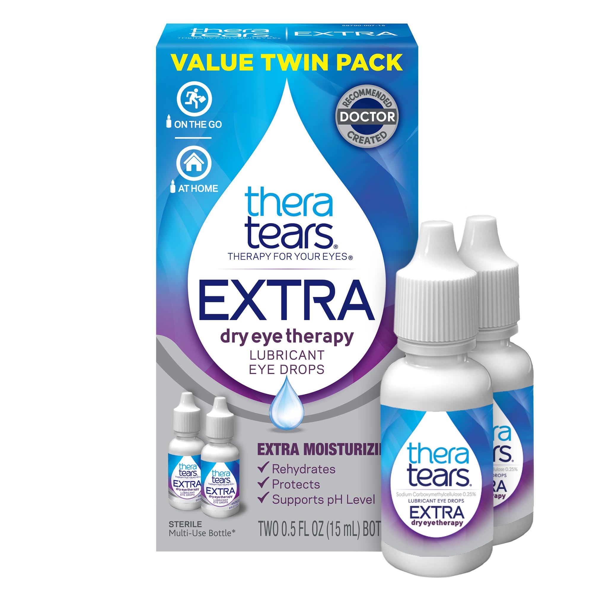 Gotas Para Ojos Theratears Extra Dry Eye  15 Ml X 2  Paquete Doble - Venta Internacional.