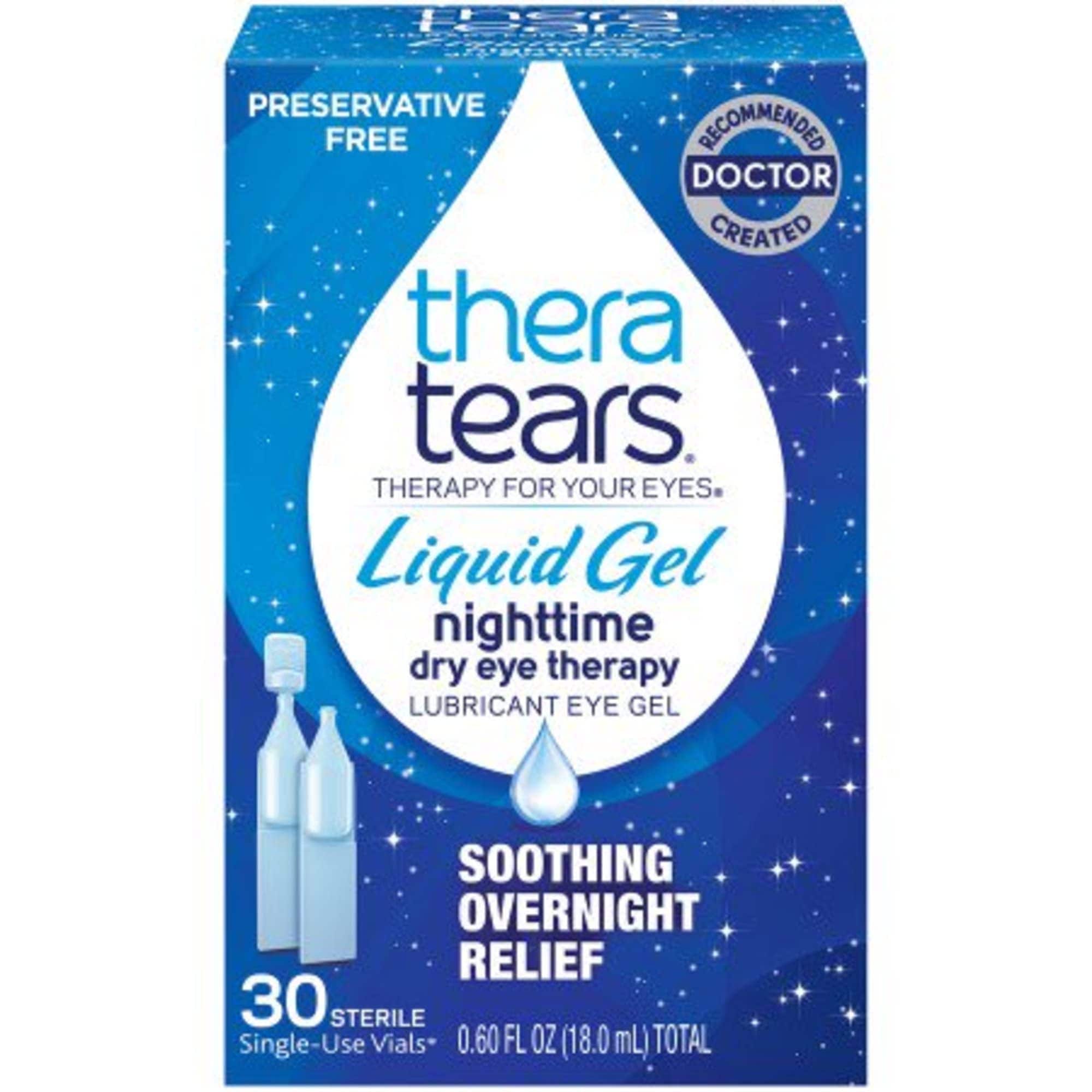 Eye Drops Theratears Liquid Gel Nighttime  30 Ampollas De Un Solo Uso - Venta Internacional. $567