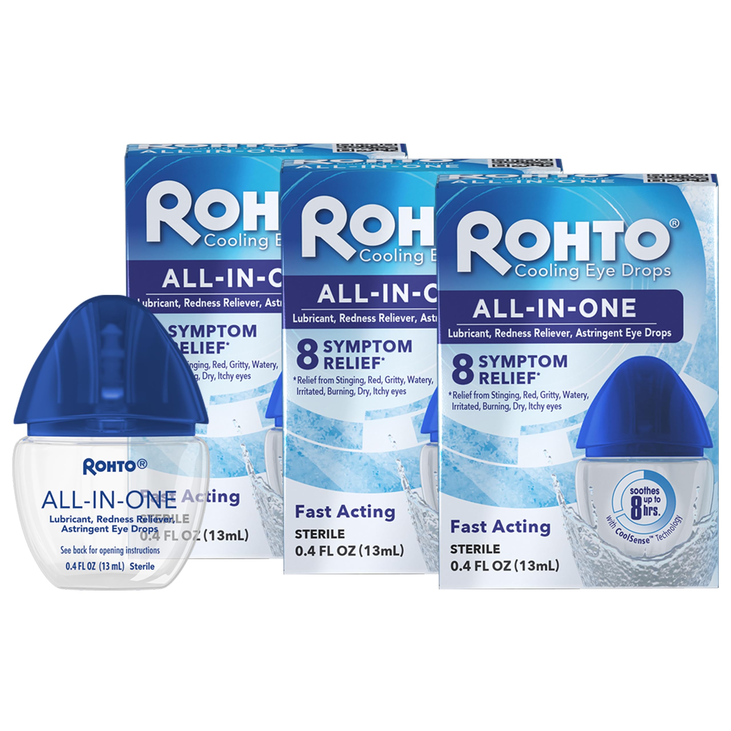 Gotas Para Ojos Rohto  Todo En Uno  Refrescantes Para Múltiples Síntomas  12 Ml - Venta Internacional. $623