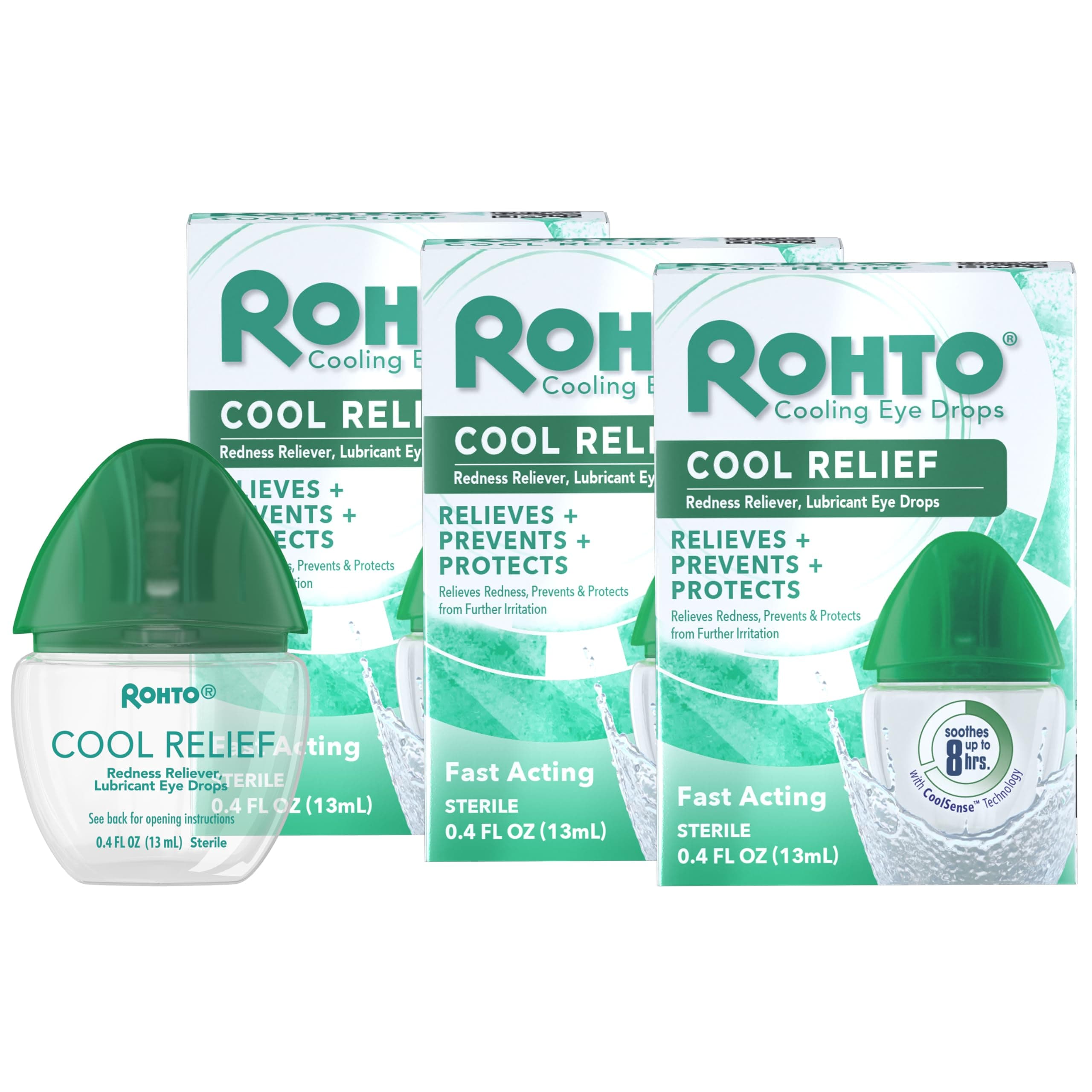 Eye Drops Rohto Cool Relief Para Aliviar El Enrojecimiento  12 Ml (paquete De 3) - Venta Internacional. $538