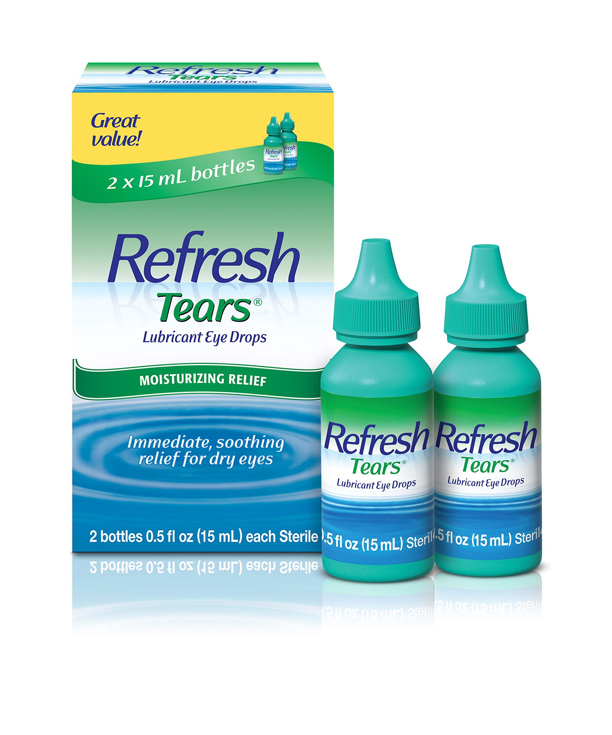Foto 1 | Lubricante Eye Drops Refresh Tears  15 Ml (2 Botellas) - Venta Internacional.