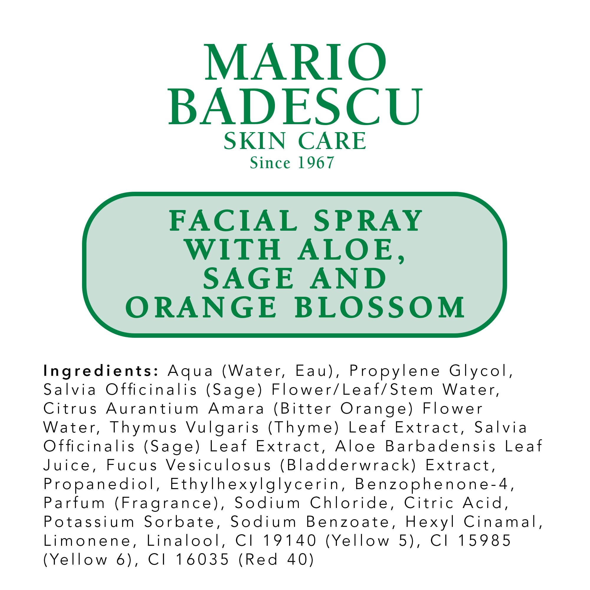 Foto 8 pulgar | Spray Facial Mario Badescu De Aloe, Salvia Y Naranja 240 Ml - Venta Internacional.