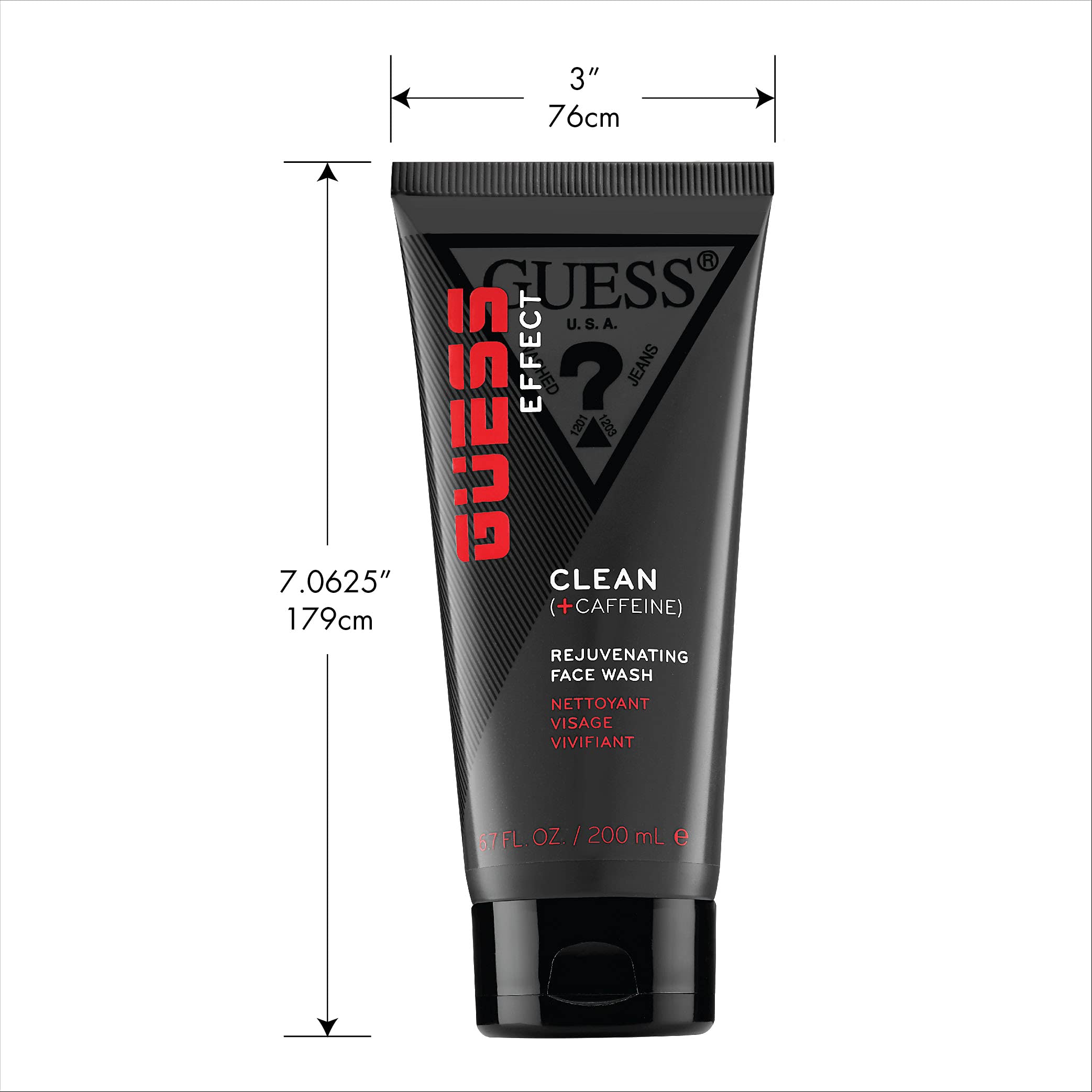 Foto 6 pulgar | Jabón Facial Guess Effect Grooming Clean Con Cafeína 200 Ml Para Hombres - Venta Internacional.