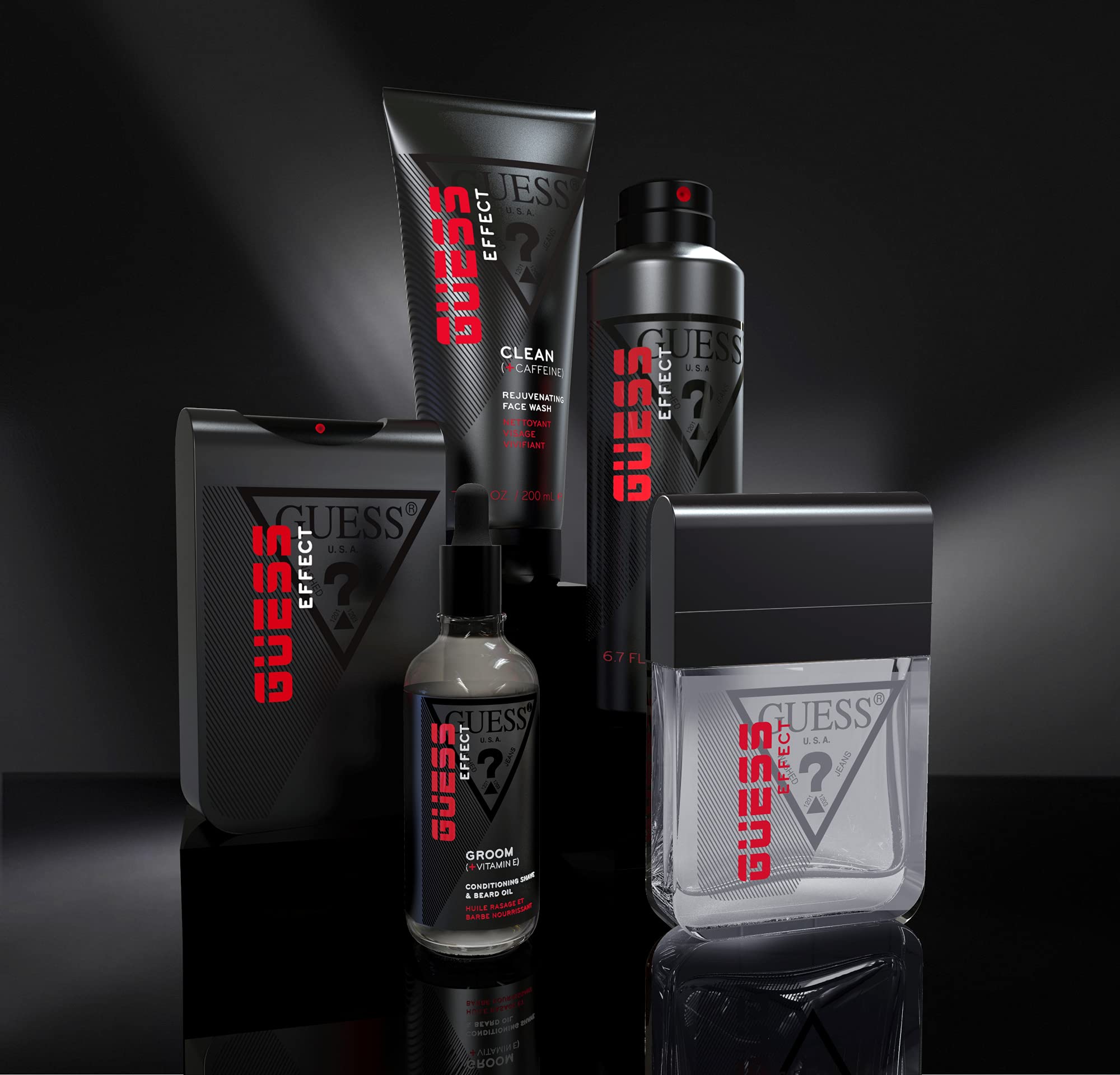 Foto 7 pulgar | Jabón Facial Guess Effect Grooming Clean Con Cafeína 200 Ml Para Hombres - Venta Internacional.