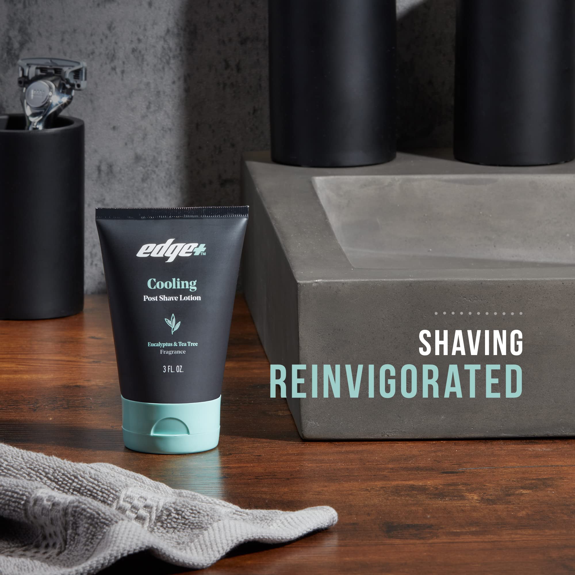 Foto 7 | Loción Refrescante Para Después Del Afeitado Edge+ Con Eucalipto Y Árbol De Té, 90 Ml - Venta Internacional.