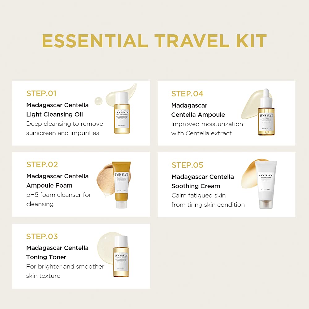 Foto 4 pulgar | Travel Kit Skin1004 Madagascar Centella Toner Ampolla Cream - Venta Internacional.