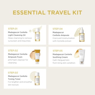 Foto 3 | Travel Kit Skin1004 Madagascar Centella Toner Ampolla Cream - Venta Internacional.