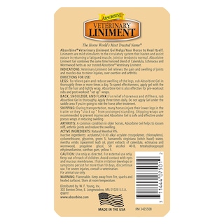 Foto 2 | Gel Analgésico Absorbine Veterinary Liniment 350 Ml - Venta Internacional.