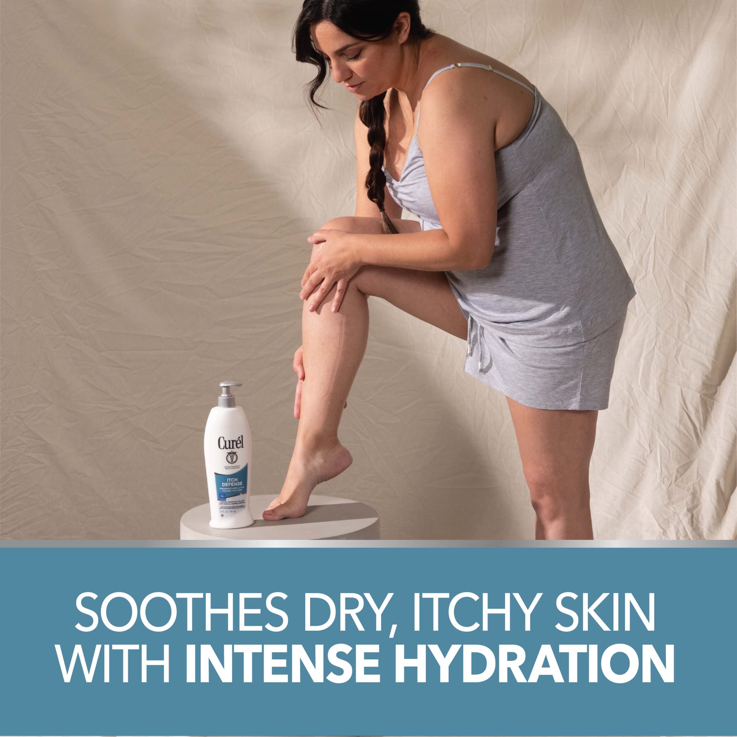 Foto 3 | Loción Corporal Curel Itch Defense Para Calmar La Piel Seca Con Picazón, 385 Ml - Venta Internacional.