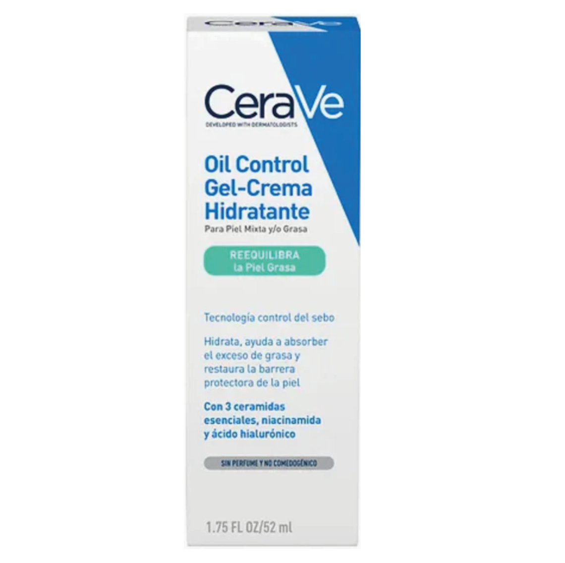 Foto 3 pulgar | Cerave Gel Crema Hidratante Oil Control 52ml | Piel Grasa O Mixta | Matificante Sin Brillo Facial