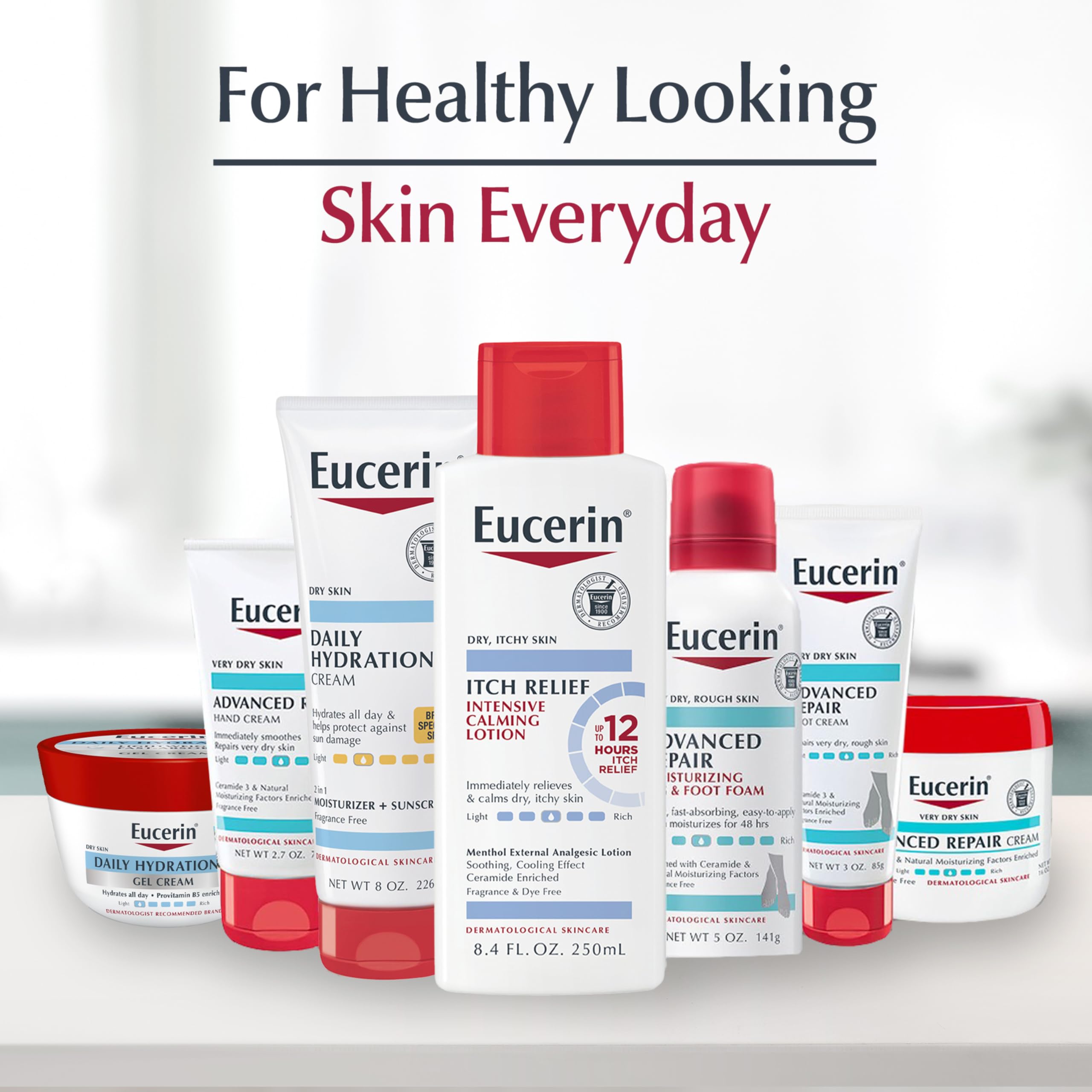 Foto 6 pulgar | Loción Eucerin Crema Calmante Para Piel, 414 Ml, Para Piel Seca Y Con Picazón - Venta Internacional.
