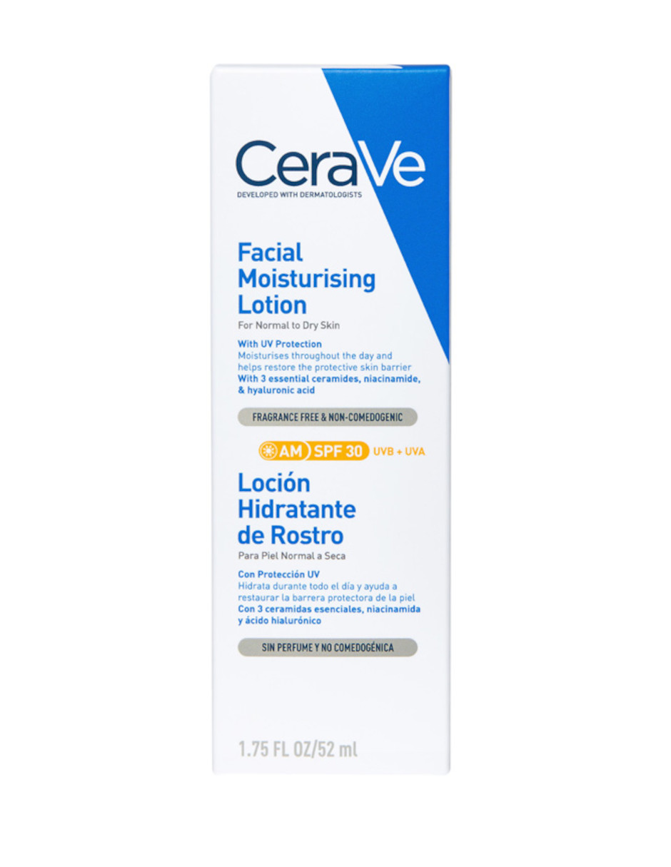 Foto 5 pulgar | Loción Hidratante De Rostro Cerave Fps30 + Termo De Agua De Regalo Güish