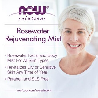 Foto 4 | Bruma Rejuvenecedora Now Foods Solutions Rosewater 120 Ml - Venta Internacional.
