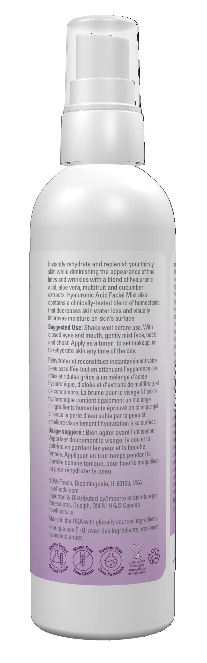 Foto 3 pulgar | Facial Mist Now Solutions Hidratación Con Ácido Hialurónico, 120 Ml - Venta Internacional.