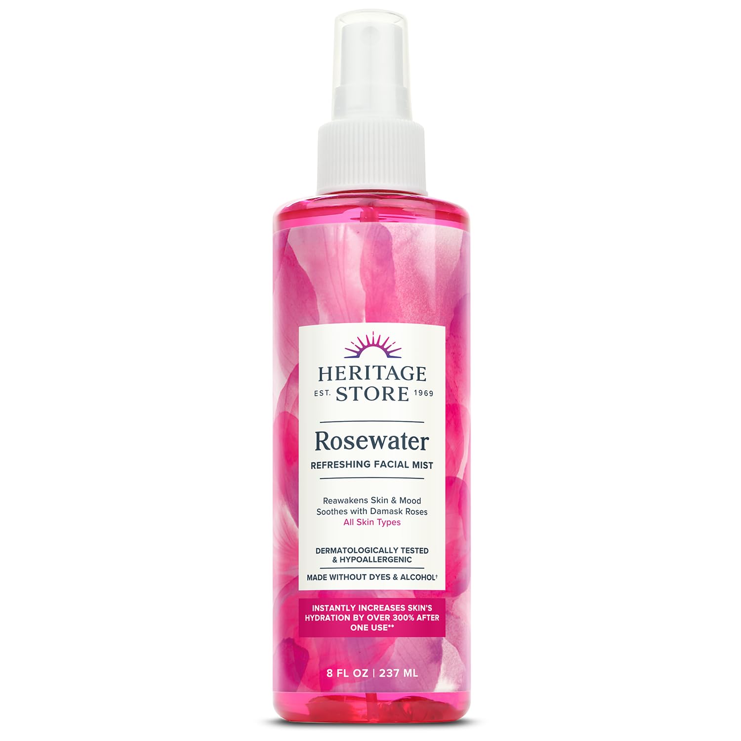 Bruma Facial Heritage Store Rosewater Con Rosa De Damasco 240 Ml - Venta Internacional.