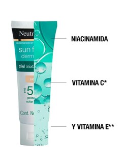 Foto 2 | Protector Solar Facial Tono Claro Neutrogena Sun + Termo De Agua De Regalo Güish